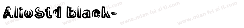 AlioStd Black字体转换
